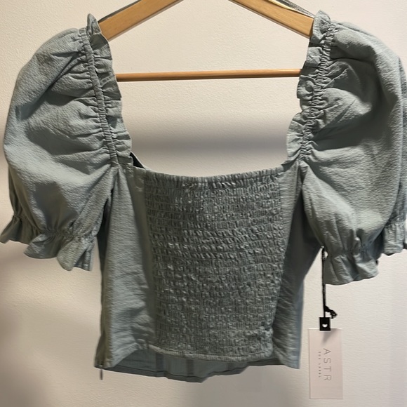 ASTR THE LABEL | RAYA CORSET TOP BLUE - Picture 6 of 7